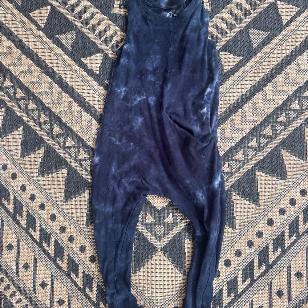art class Navy Tie-Dye Kids One Piece